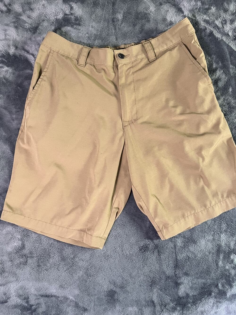 Banana Republic Shorts Size 34 Flat Front Tan Elastic Back Waist 1559922